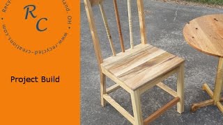 I used some of the left over pallet lumber from my 2016 Sterling Davis pallet challenge table build to make a chair, (actually have the 