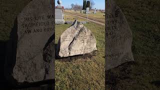Visiting the Burial Site of John Campbell Who Was Assassinated By Prairie Bandits