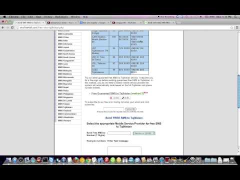 Video: How To Send SMS To Tajikistan