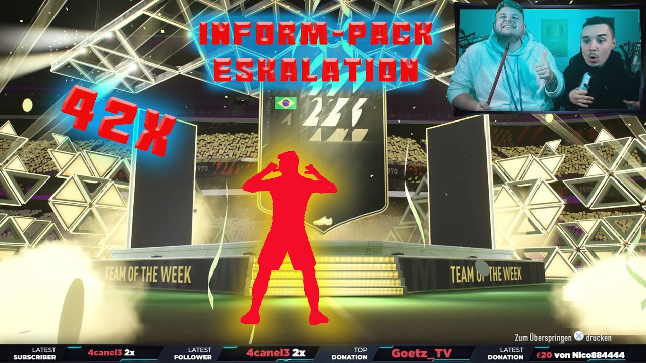 Fifa 22 - 14x 3er InForm Pack Experiment! |Checkernotizen