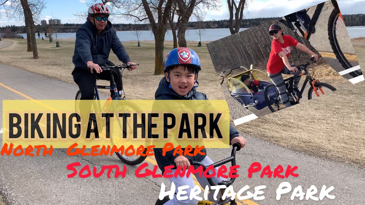 BIKING from NORTH GLENMORE PARK to SOUTH GLENMORE PARK to HERITAGE PARK ...