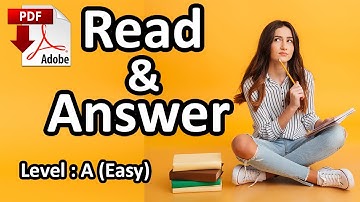 Reading  Practice - Read the text and answer the questions  level A-easy level - Easy English Lesson