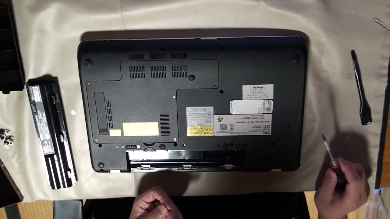 【パソコン修理】【NEC LaVie LS150/F】ハードディスク（HDD）交換