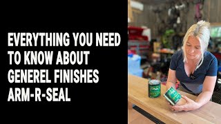 A finish durable enough for a wooden countertop. General Finishes, ArmRSeal top coat. How to apply