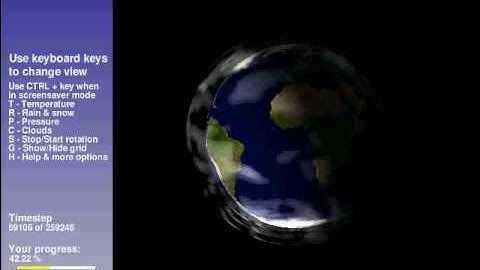 ClimatePrediction.net screensaver | HadSM3 Slab Model