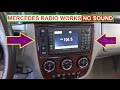 Mercedes Radio NO SOUND  NO CD PLAYER INSTALLED. Radio Works but NO AUDIO