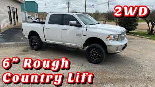 Beautiful 17' Dodge Ram l 6" Rough Country Lift Plant