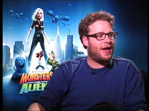 Seth Rogen Interview Monsters vs Aliens - YouTube
