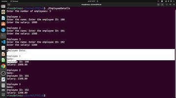 14 C Program to read and print employee details using structures
