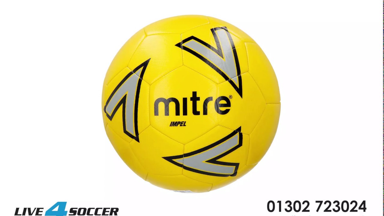 Live4soccer - Mitre Impel Yellow Football