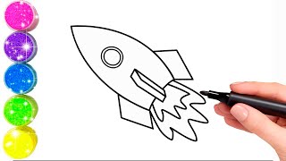 How to draw a rocket | Drawing Tutorial Art