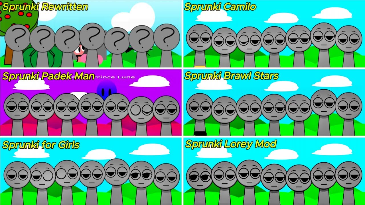 Mix all Together in Sprunki Rewritten and Sprunki Camilo and Sprunki Padek Man and ... ( P7)