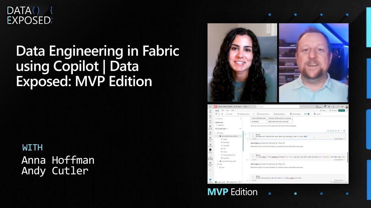 Data Engineering in Fabric using Copilot | Data Exposed: MVP Edition ...