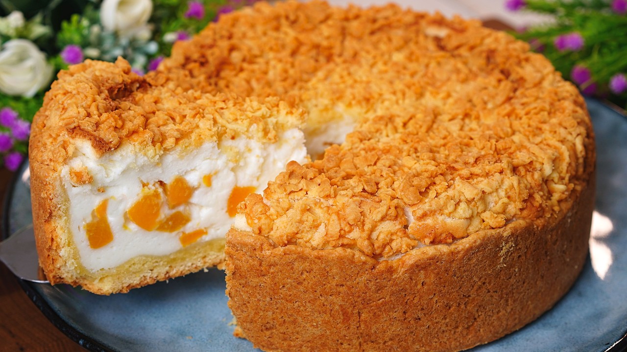 Самый нежный пирог с суфле и персиками – секрет идеальной выпечки