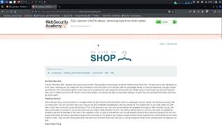 Famous WebSecurityAcademy - Lab: SQL injection UNION attack, retrieving data from other tables Profile