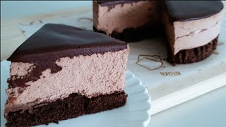 NO BAKE CHOCOLATE MOUSSE CAKE - MELT IN YOUR MOUTH l Pinoy juicy bites