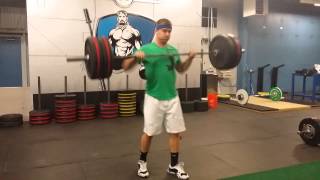 225# power clean touch & go (no drop)