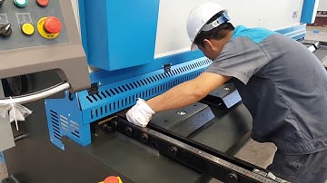 ACCURL Hydraulic Guillotine Shearing Machine MS8 8x4000mm with Germany ELGO P40T Touch Screen CNC