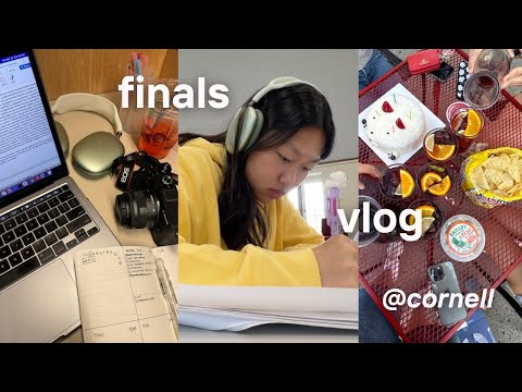 FINALS week at cornell | study vlog, senior appreciation, last week of class, olin library