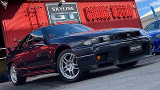 ディフェンドグラフィック!!スカイラインGT-R R33 レアカラー ダークグレーパール!!