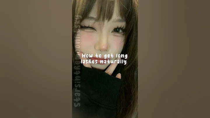 How to get Long Lashes Naturally #glowup #korean #aesthetic #beautytips
