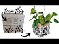 Make A Cute Planter Out Of An Old Cardboard Box!