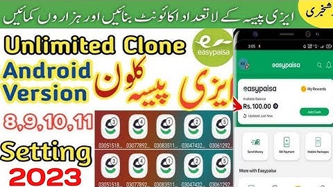 How to clone easypaisa app Android 10 and 11| #easypaisa #app #clone