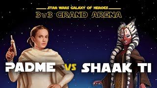 3v3 Padme vs Shaak Ti | SWGOH GAC