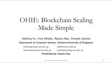 OHIE: Blockchain Scaling Made Simple