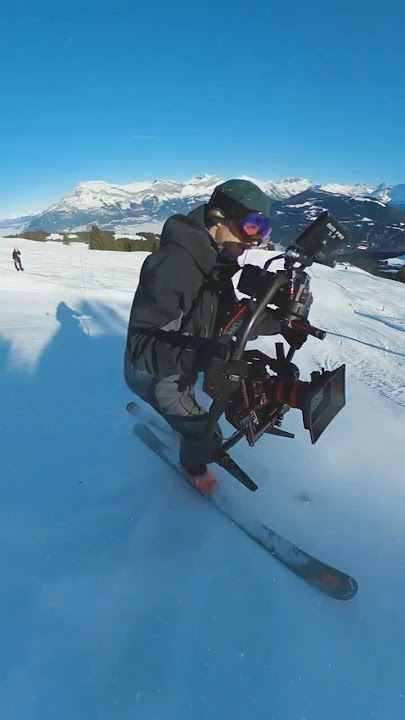 Its crazy how that shot turned out even though he was skiing downhill at full speed 🤯 DJI Ronin 2