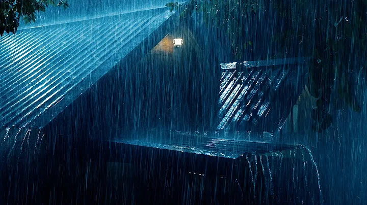 Real Thunderstorm Sounds Atmosphere for Sleeping & Relaxing | Real Lightnings behind the tree