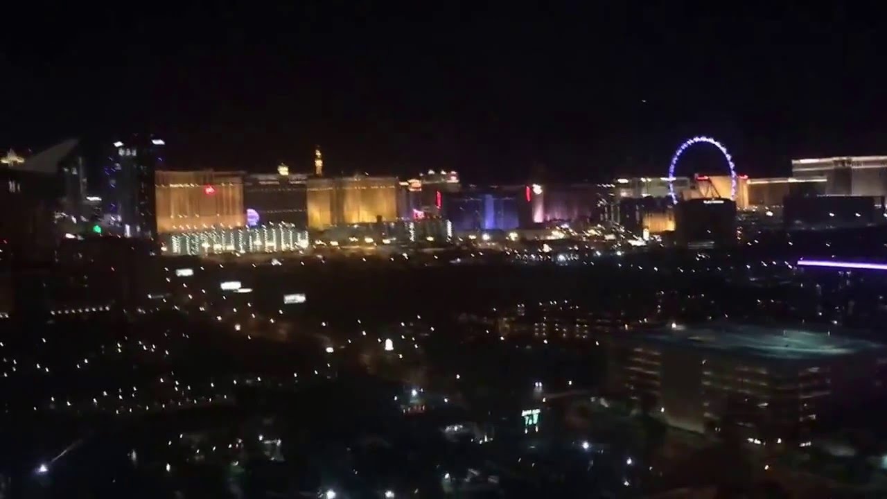 Landing Las Vegas at night HD YouTube