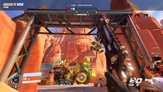 Trickshotting widow gets double tapped