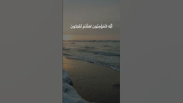 وتوبوا إلى الله جميعا أيها المؤمنون لعلكم تفلحون ❤ سورة النور