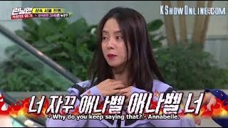 Hài hước Song Ji Hyo trông giống Annabelle