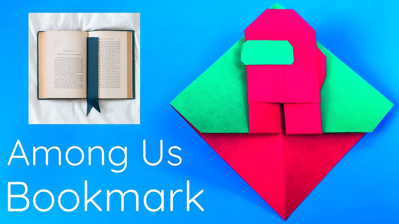 Как сделать закладку оригами 🟩сделать закладку всего из одной бумаги 🟩Среди нас
