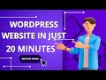 I Made a WordPress Website in 20 Minutes