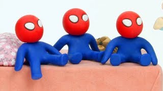 spiderman triplets babies cartoons superhero