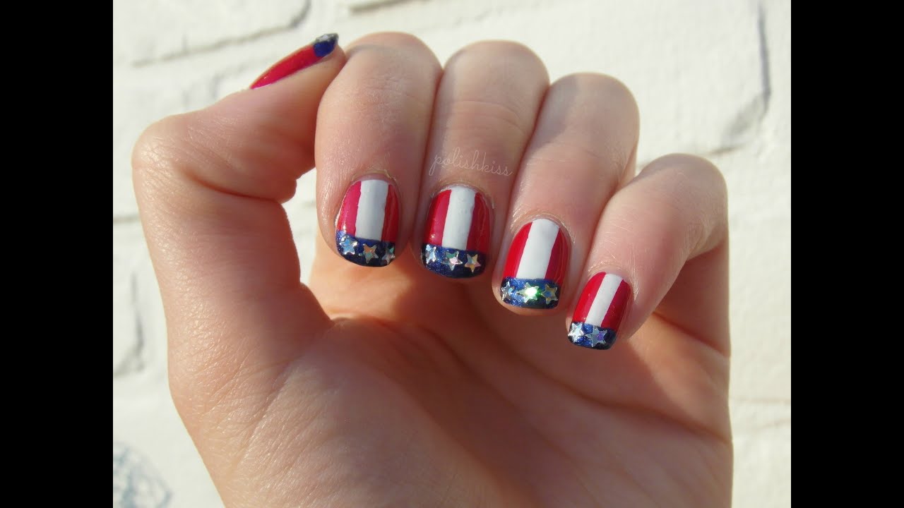 American Flag Nail Art - wide 6