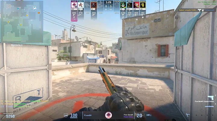 CS2 Dust2 1v5 Ninja Defuse FLaaaSH