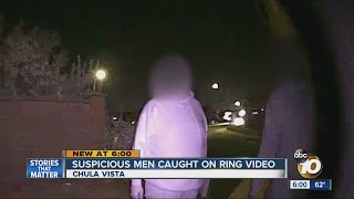 Exclusive Suspicious men caught on camera discussing home's security device Details