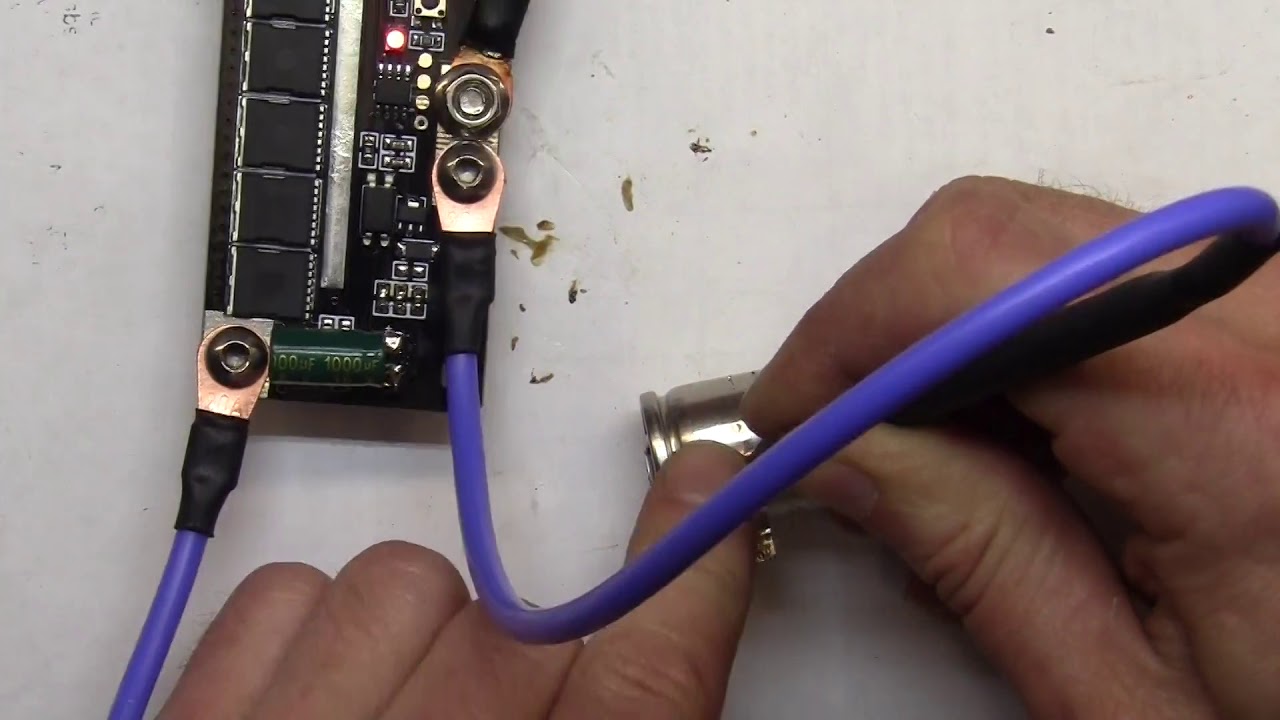 Точечная аккумуляторная сварка из Китая. - YouTube