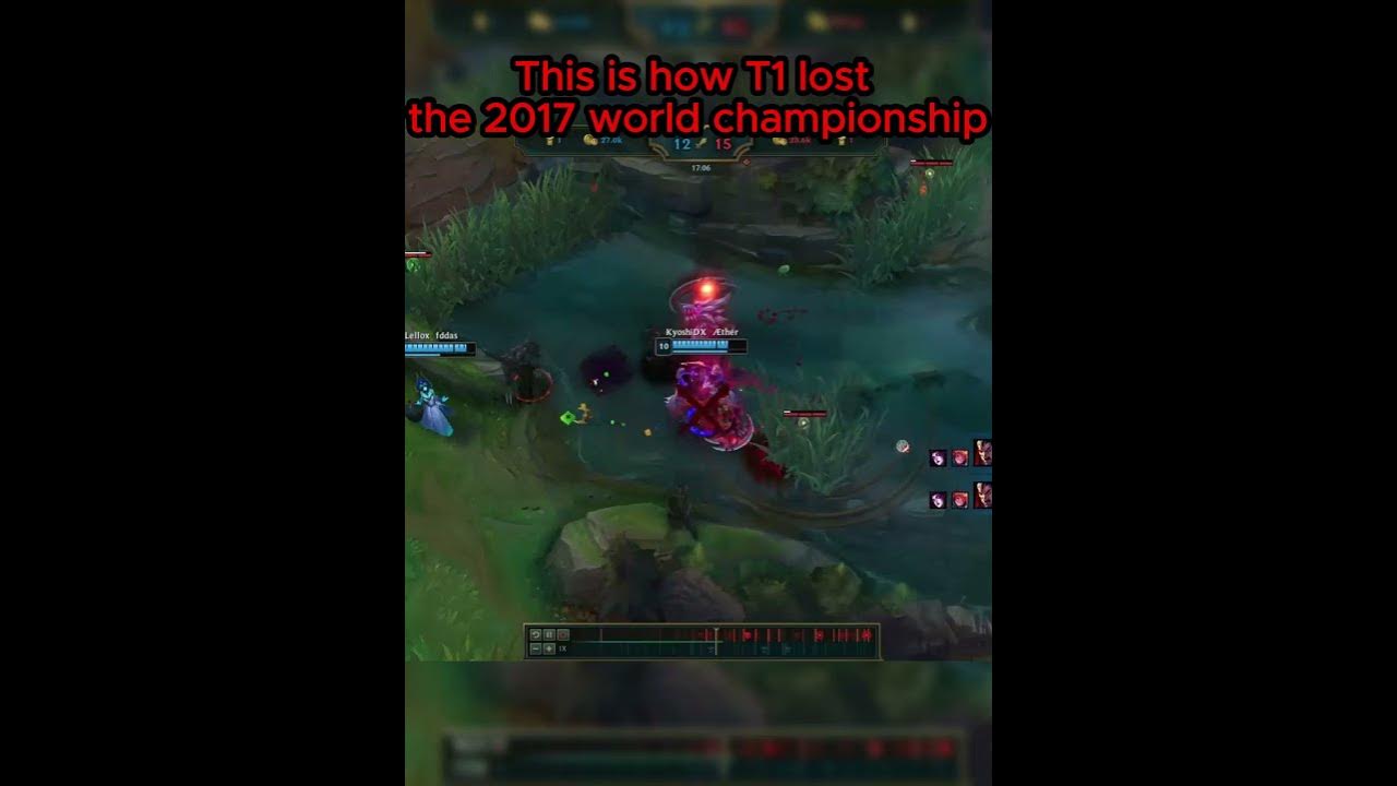 This is how T1 lost the 2017 world championship #leagueoflegends