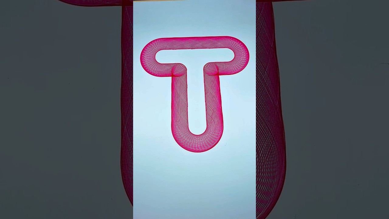 When the spirograph draws the letter T with style  