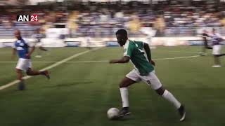 EX-SUPER EAGLES STARS HUMBLE TEAM ASIWAJU WITH GOALS & DRIBBLES AT TINUBU @70 NOVELTY FOOTBALL MATCH