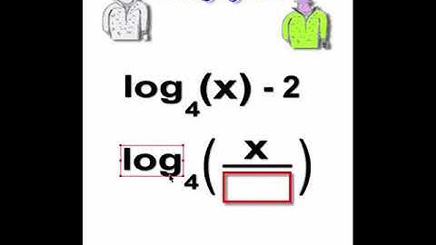 log quotient rule log base 4 of x minus 2