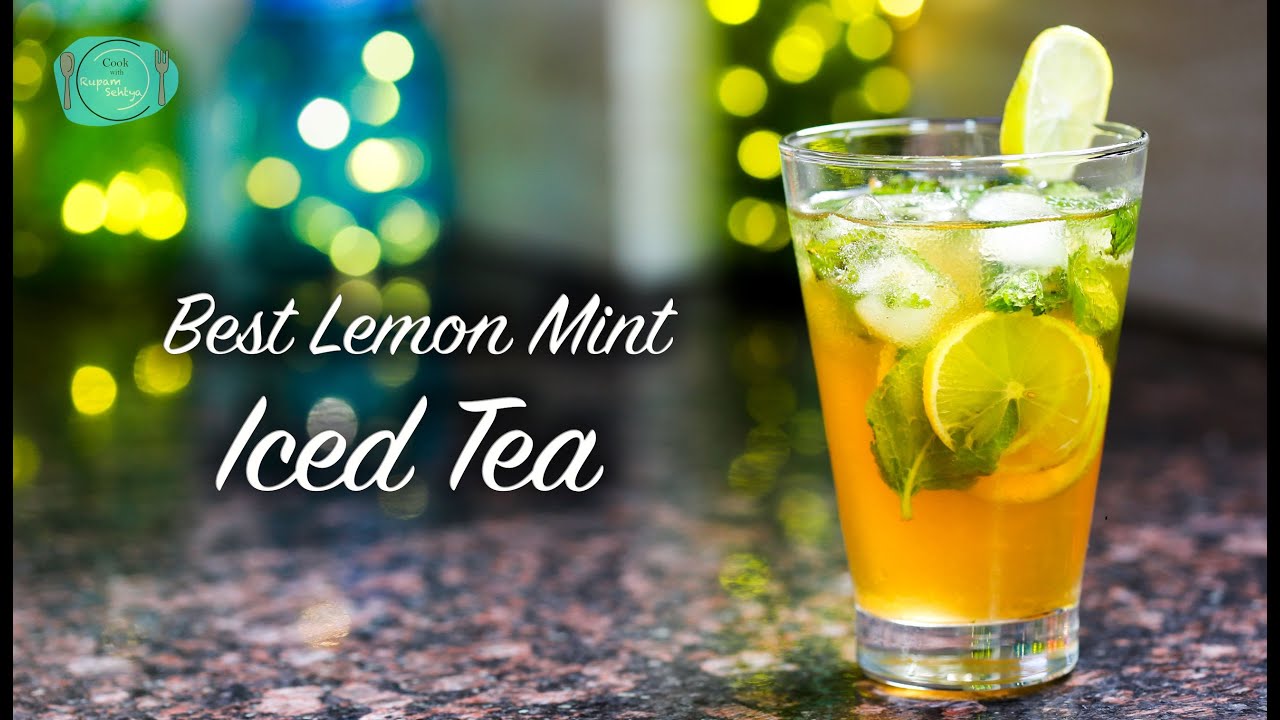 Quench your thirst with this refreshing lemon and mint Iced tea Iftar
