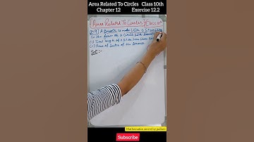 #shorts/Class10 Area related to circles Chapter12 Ex 12.2 Ques.9 Ncert/Mathematics secret by pallavi