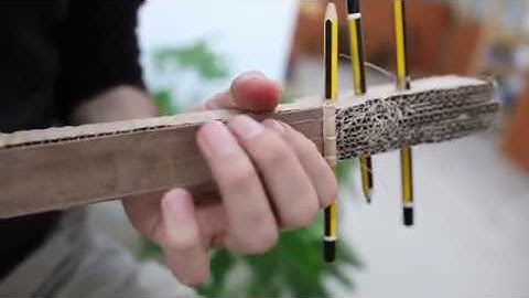 Recycled String Instruments: How to make a guitar using cardboard