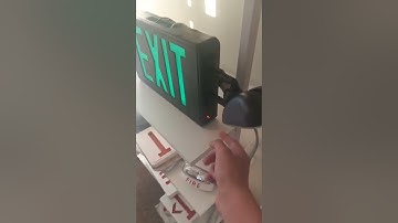 Starbucks exit sign combo